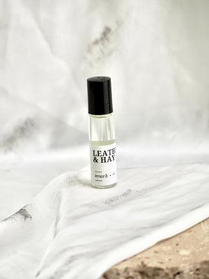 Leather and Hay Perfume Oil| Dry Tobacco & Hay - image