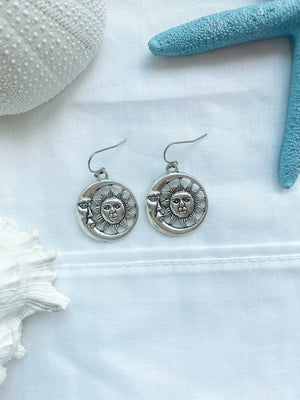 Sun and Moon Earrings (Lunar Earrings) - image