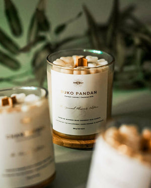 BUKO PANDAN Premium Wooden Wick Coconut Wax Candle - Limited Edition - image